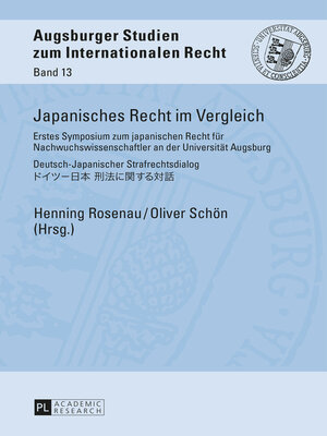 cover image of Japanisches Recht im Vergleich